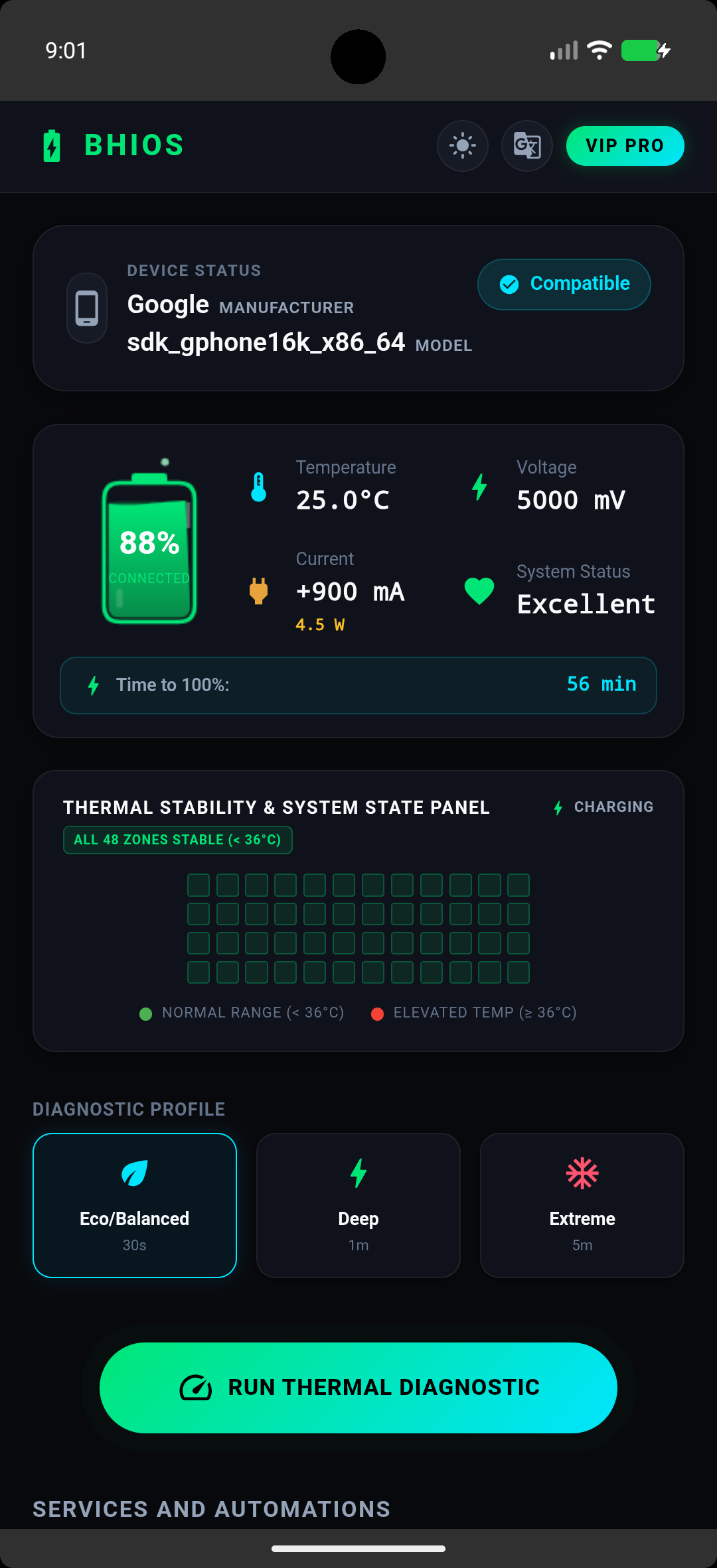 Telemetria Principal e HUD do BHIOS